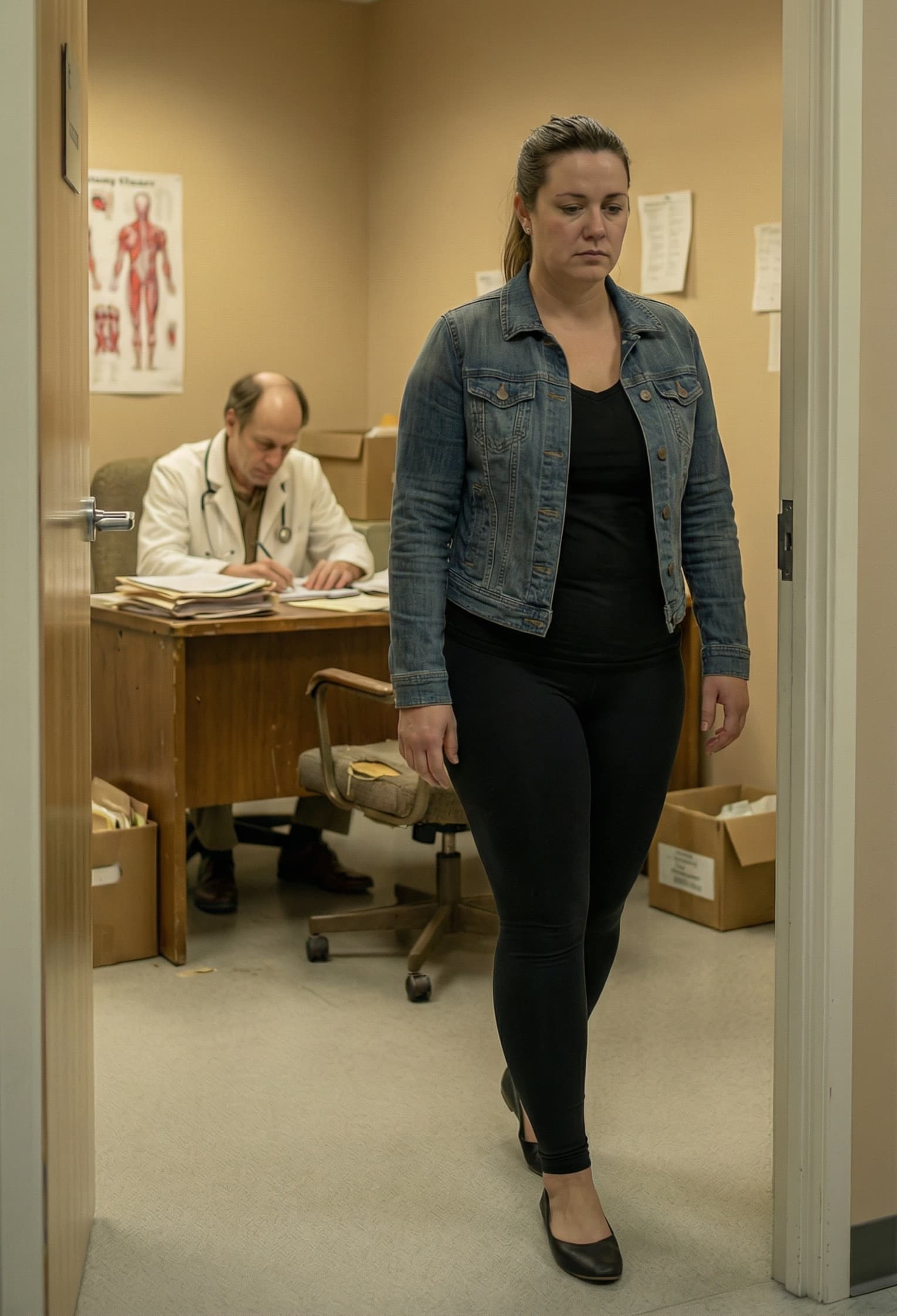Woman with a disappointed expression after a doctor visit experience